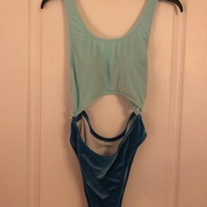 Velvety victoria secret pink bathing suit in L